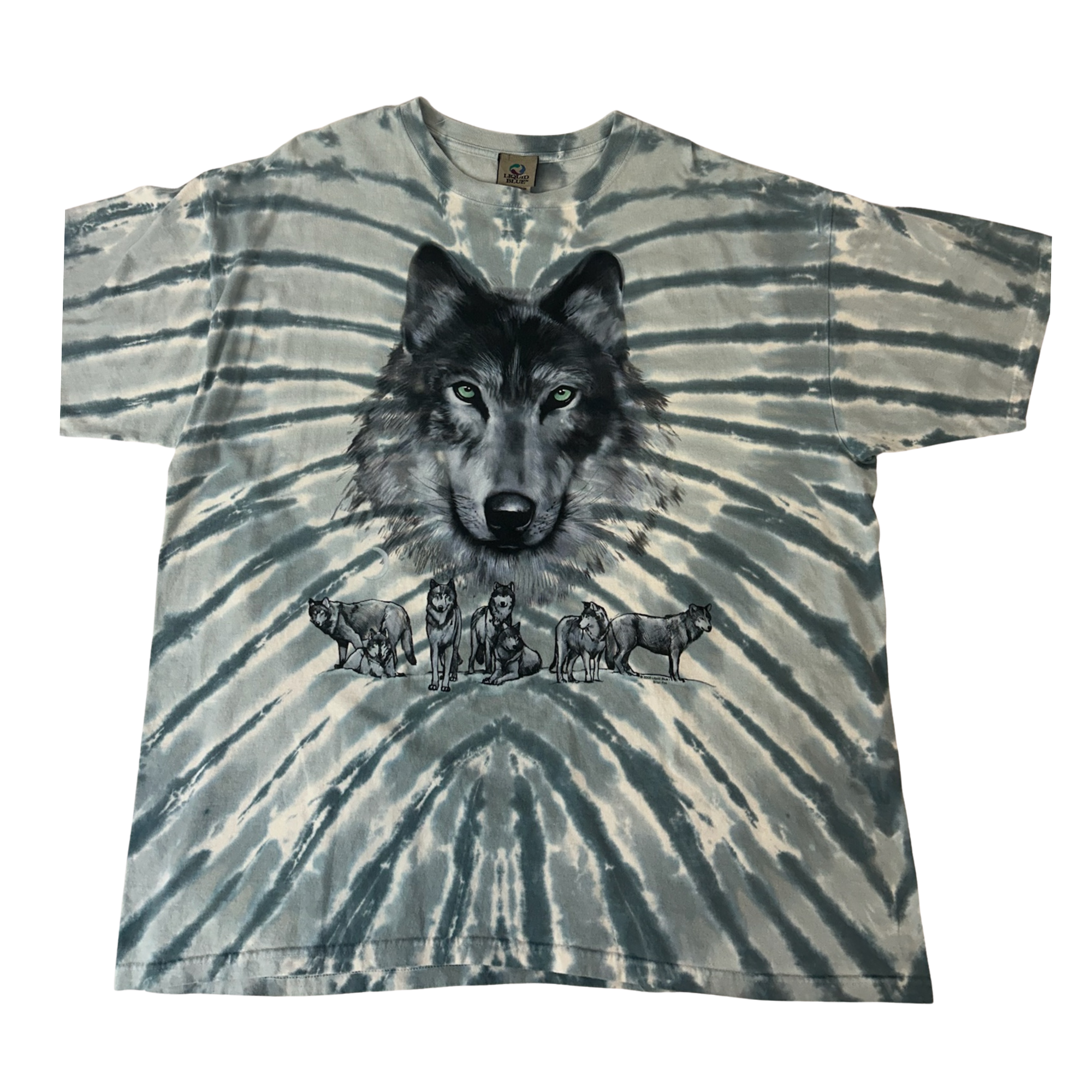 Wolf Tie Dye Tee - 2X