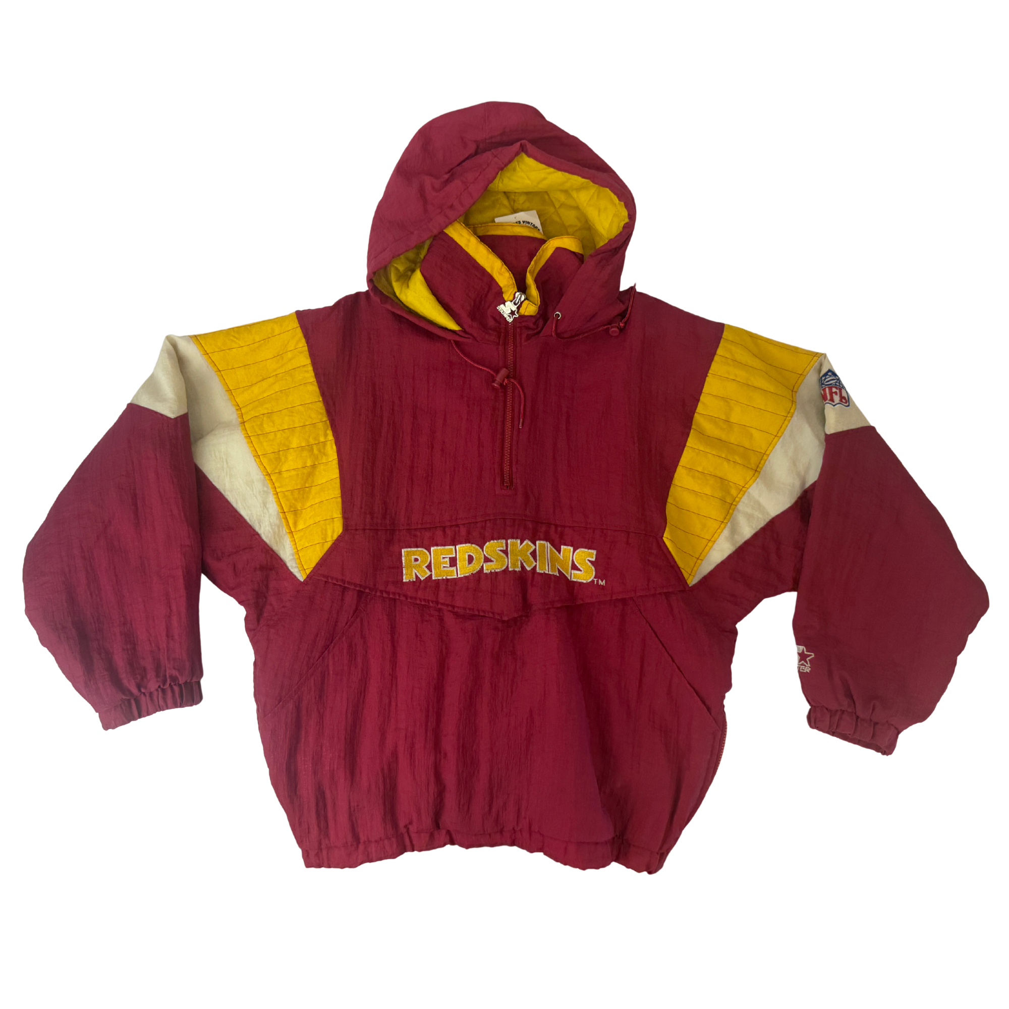 Redskins Quarter Zip Puffer - M
