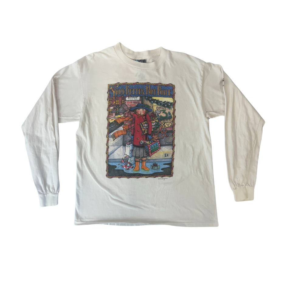 "You Better Not Pout" Long Sleeve - L