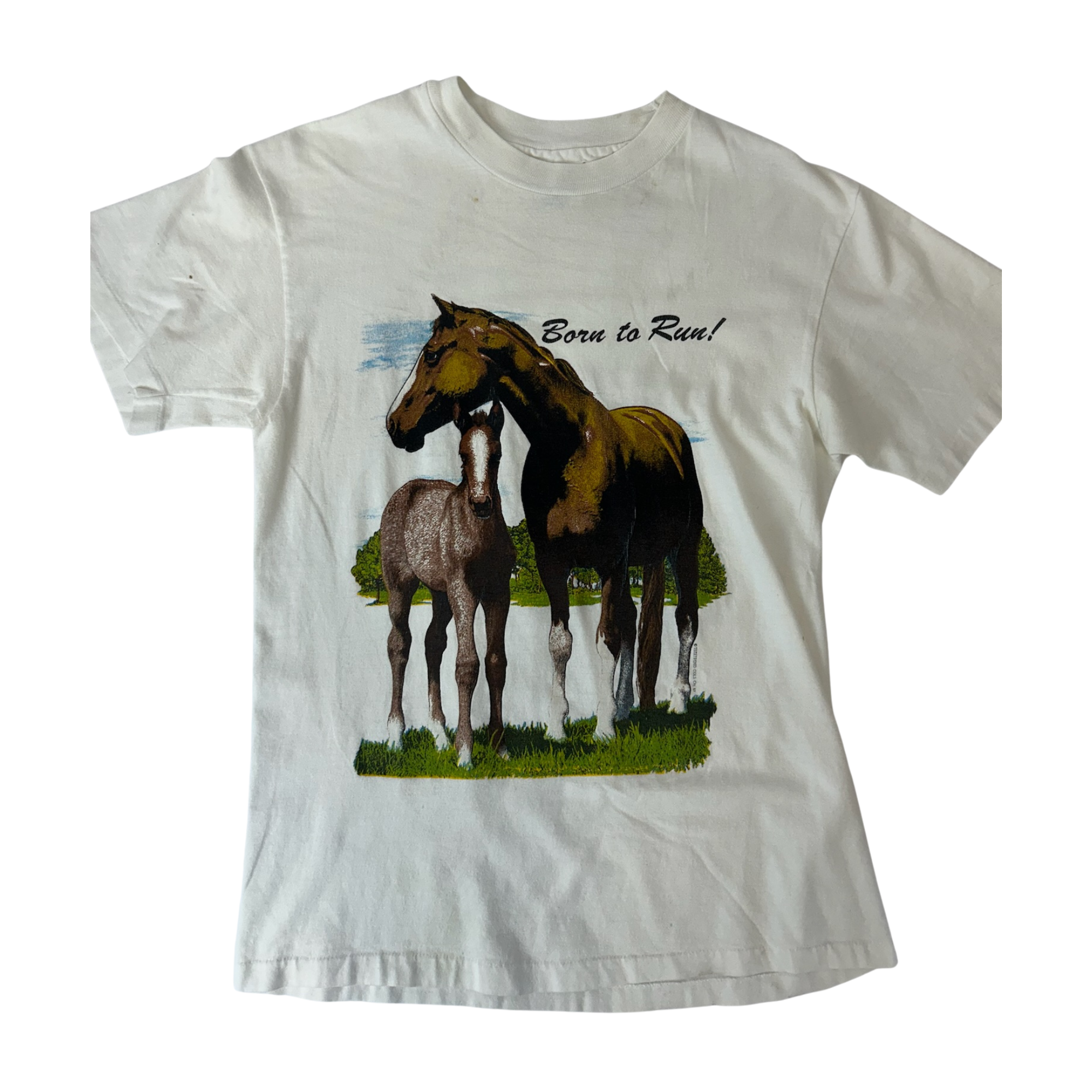 "Born To Run" Horse Tee - S
