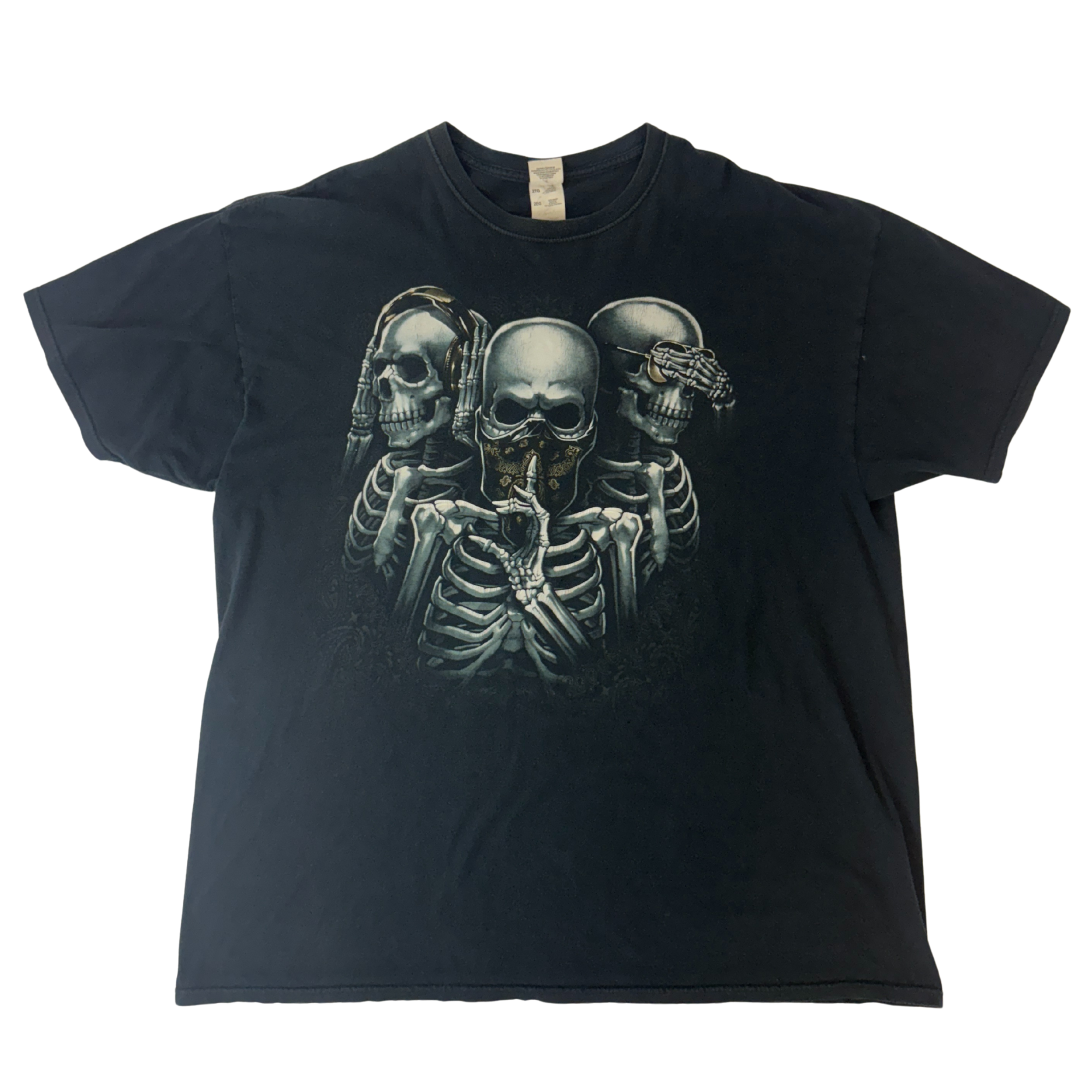 Skeleton No Evil Tee - 2XL