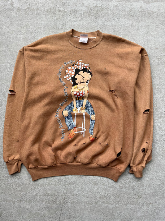 Betty Distressed Crewneck - XL