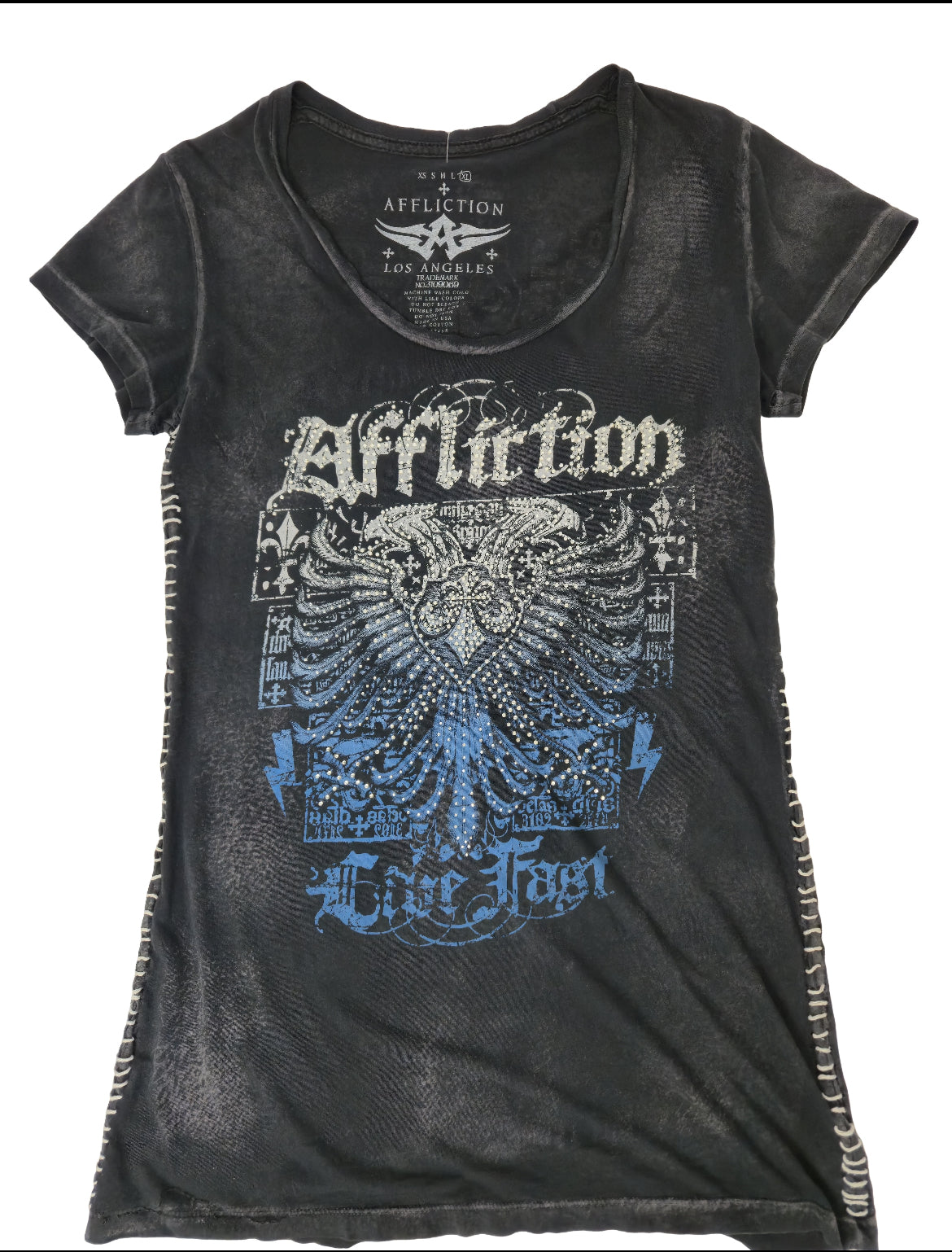 Ladies Affliction top Size L